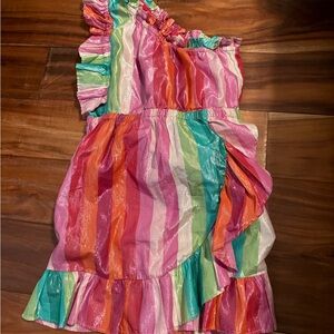J. crew‎ Crewcuts Multicolor Ruffle Dress size 7
